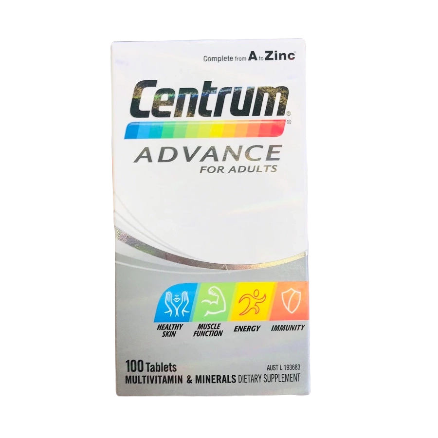 Viên uống bổ sung Multivitamin Centrum Advance For Adults Viên uống bổ sung Multivitamin Centrum Advance For Adults - Yêu Hàng Ngoại