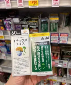 Viên Uống Bổ Não Chiết Xuất Lá Bạch Quả Asahi Schwabe Ginkgo – Hộp 90 / 180 Viên (Nhật Bản) Viên Uống Bổ Não Chiết Xuất Lá Bạch Quả Asahi Schwabe Ginkgo – Hộp 90 / 180 Viên (Nhật Bản) - Yêu Hàng Ngoại