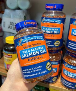 Viên dầu cá hồi Extra Virgin Wild Alaskan Salmon Oil Omega-3 1000mg