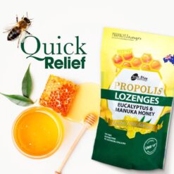 Kẹo ngậm ho keo ong True Blue Propolis Lozenges Eucalyptus & Manuka Honey
