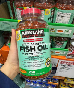 Viên uống dầu cá Kirkland Wild Alaskan Fish Oil 1400mg