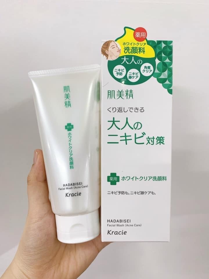 Sữa rửa mặt hỗ trợ mụn Kracie Hadabisei Facial Wash Acne Care Sữa rửa mặt hỗ trợ mụn Kracie Hadabisei Facial Wash Acne Care - Yêu Hàng Ngoại