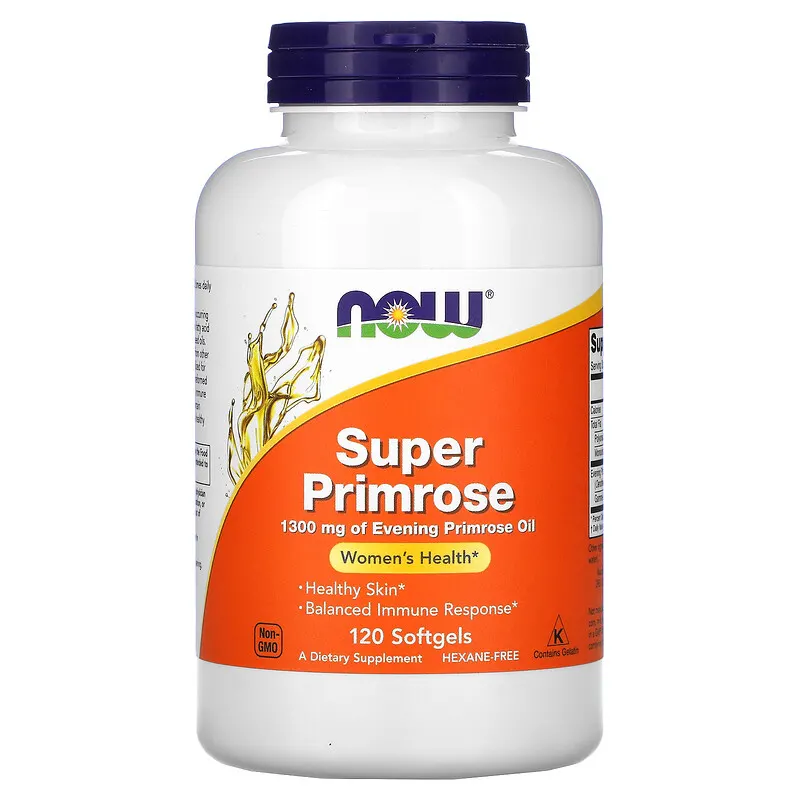 Viên uống tinh dầu hoa anh thảo Now Super Primrose 1300mg Viên uống tinh dầu hoa anh thảo Now Super Primrose 1300mg - Yêu Hàng Ngoại