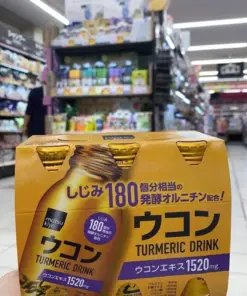 Nước Uống Bổ Gan Giải Rượu Matsukiyo Turmeric Drink Chiết Xuất Nghệ 1520mg – Hộp 6 Chai x 100ml (Nhật Bản) Nước Uống Bổ Gan Giải Rượu Matsukiyo Turmeric Drink Chiết Xuất Nghệ 1520mg – Hộp 6 Chai x 100ml (Nhật Bản) - Yêu Hàng Ngoại
