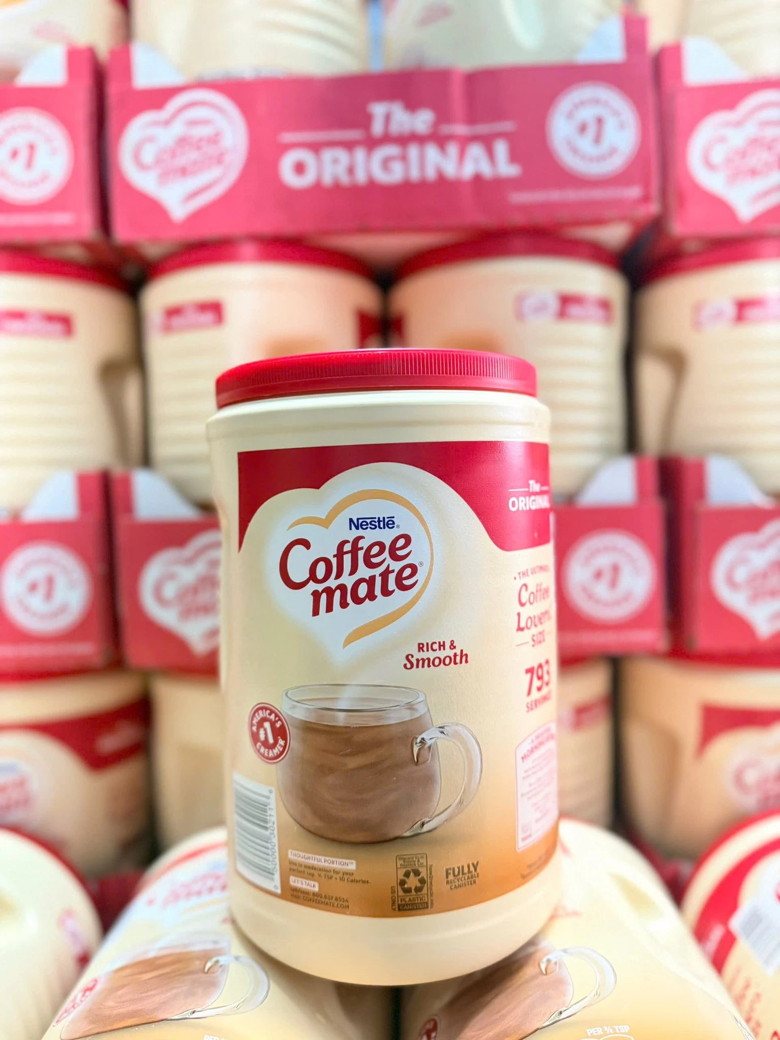 Bột Kem Pha Cà Phê Nestlé Coffee-mate The Original 1.5kg Mỹ Bột Kem Pha Cà Phê Nestlé Coffee-mate The Original 1.5kg Mỹ - Ảnh 3