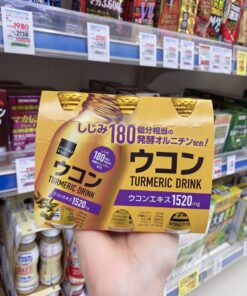 Alternative view of Nước Uống Bổ Gan Giải Rượu Matsukiyo Turmeric Drink Chiết Xuất Nghệ 1520mg – Hộp 6 Chai x 100ml (Nhật Bản)