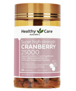 Viên uống hỗ trợ đường tiết niệu Healthy Care Cranberry 25000