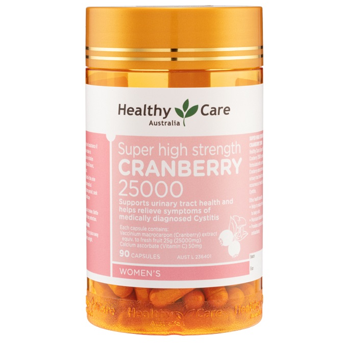 Viên uống hỗ trợ đường tiết niệu Healthy Care Cranberry 25000 Viên uống hỗ trợ đường tiết niệu Healthy Care Cranberry 25000 - Yêu Hàng Ngoại