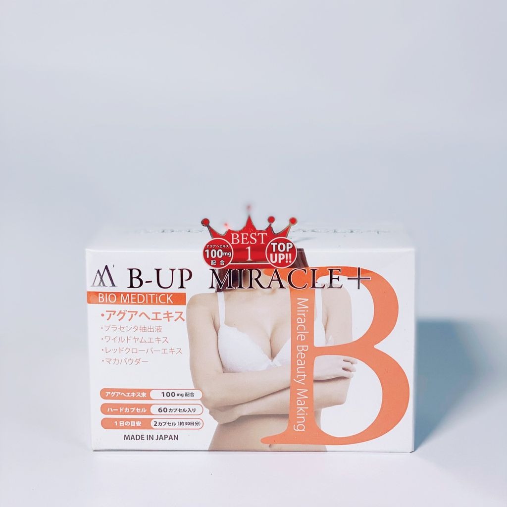 Viên uống nở ngực B-Up Miracle+ Nhật Bản Viên uống nở ngực B-Up Miracle+ Nhật Bản - Yêu Hàng Ngoại