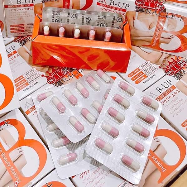 Viên uống nở ngực B-Up Miracle+ Nhật Bản Viên uống nở ngực B-Up Miracle+ Nhật Bản - Yêu Hàng Ngoại