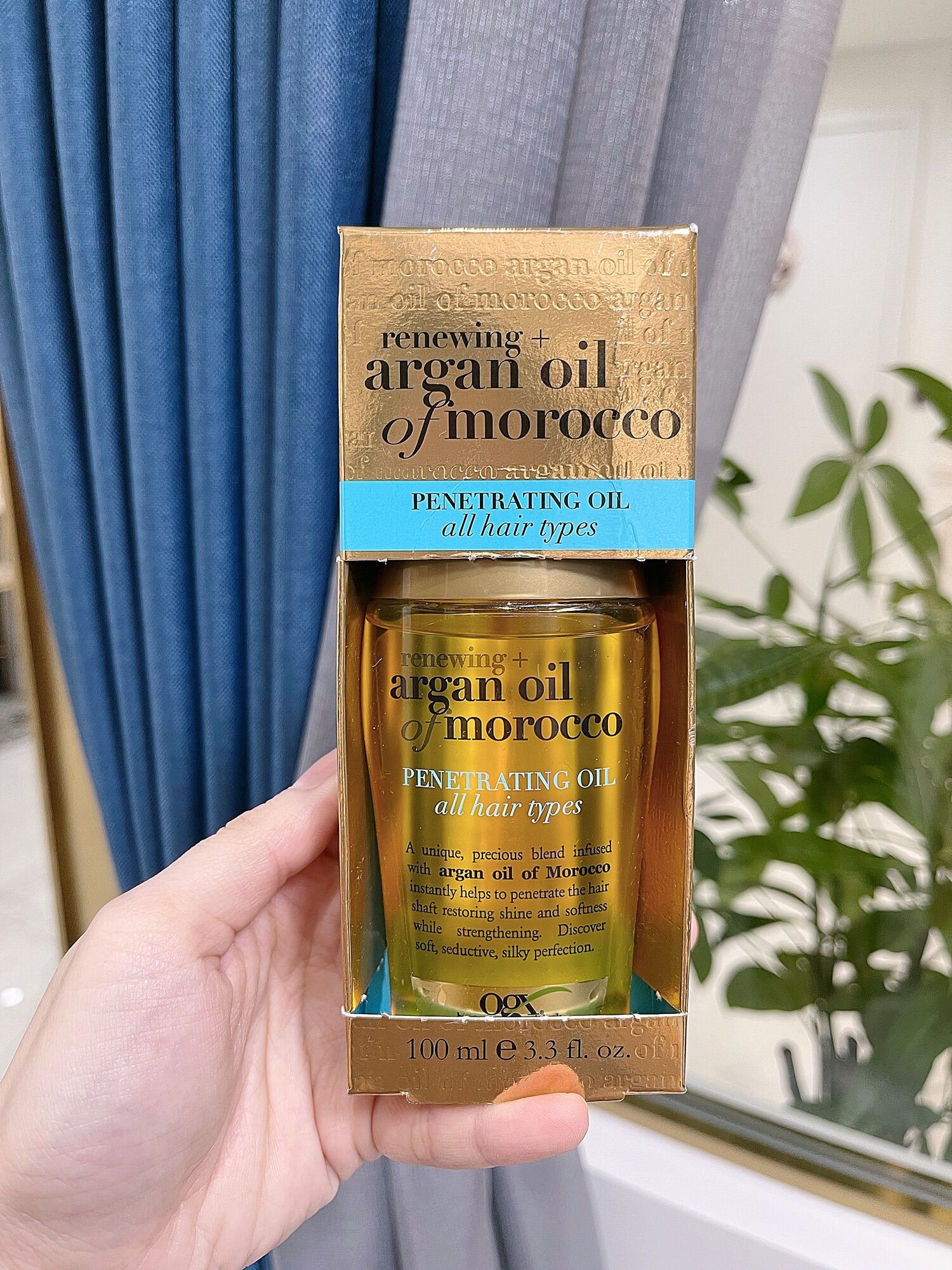 Dầu dưỡng tóc OGX Renewing Argan Oil Of Morocco Dầu dưỡng tóc OGX Renewing Argan Oil Of Morocco - Yêu Hàng Ngoại