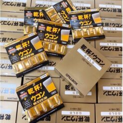 Viên nghệ giải rượu Pillbox Kanpai Ukon Gold Nhật Bản