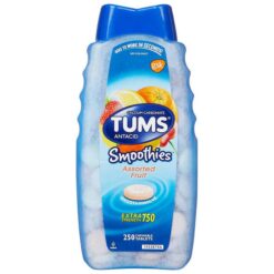 Viên Nhai hỗ trợ điều trị dạ dày, giảm đầy hơi khó tiêu Tums Smoothies Assorted Fruit