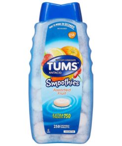 Viên Nhai hỗ trợ điều hỗ trợ dạ dày, giảm đầy hơi khó tiêu Tums Smoothies Assorted Fruit
