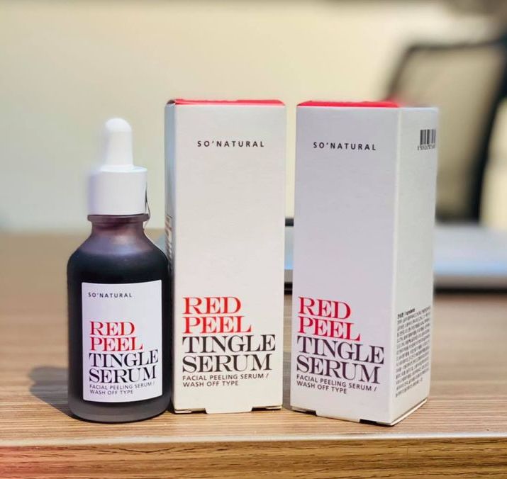 Tinh chất tái tạo da So'natural Red Peel Tingle Serum Hàn Quốc Tinh chất tái tạo da So'natural Red Peel Tingle Serum Hàn Quốc - Yêu Hàng Ngoại