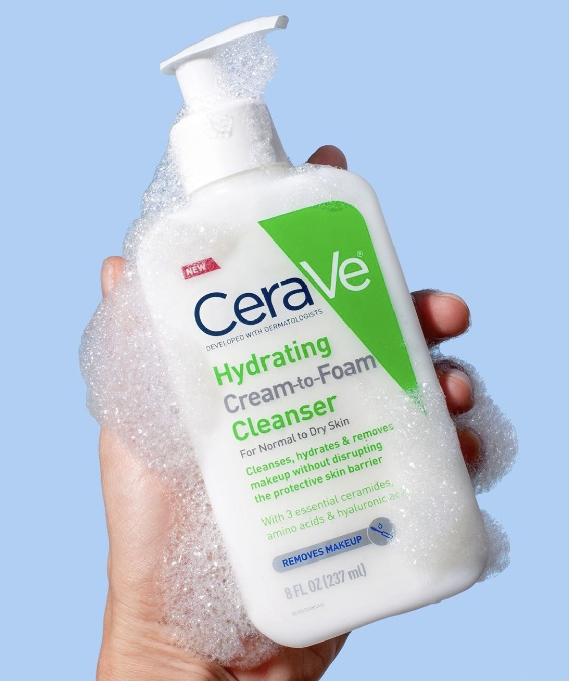 Sữa rửa mặt Cerave Hydrating Cream To Foam Cleanser 473ml Sữa rửa mặt Cerave Hydrating Cream To Foam Cleanser 473ml - Yêu Hàng Ngoại