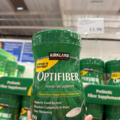Bột chất xơ hòa tan Kirkland Signature Optifiber hỗ trợ bổ sung prebiotic fiber, dễ pha và không vị