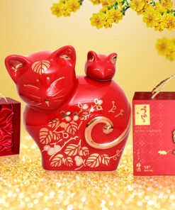 Rượu con mèo sứ ROYAL UMESHU Gold 23K Nhật Bản Rượu con mèo sứ ROYAL UMESHU Gold 23K Nhật Bản - Yêu Hàng Ngoại