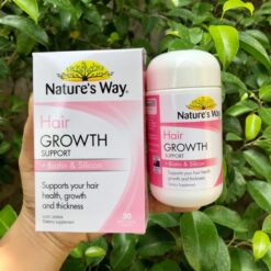 Viên uống mọc tóc Nature's Way Hair Growth Support + Biotin & Silicon
