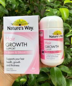 Viên uống mọc tóc Nature's Way Hair Growth Support + Biotin & Silicon