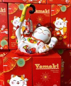 Rượu mèo Nhật Bản bằng sứ Yamaki Whisky Japan Harmony tết năm 2023