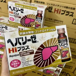 Nước Uống Bổ Gan Giải Độc Hepalyse Hi Plus Zeria Shinyaku – Hộp 10 Chai x 50ml (Nhật Bản)