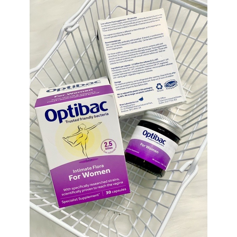 Viên uống Men vi sinh OptiBac Probiotics For Women tím Viên uống Men vi sinh OptiBac Probiotics For Women tím - Yêu Hàng Ngoại