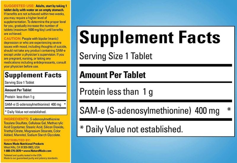 Viên uống giảm stress bổ xương khớp Nature Made SAM-e Complete 400mg Viên uống giảm stress bổ xương khớp Nature Made SAM-e Complete 400mg - Yêu Hàng Ngoại