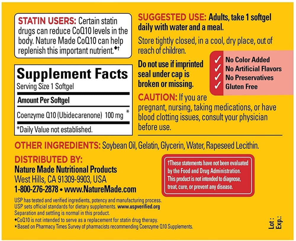 Viên uống hỗ trợ tim mạch Nature Made CoQ10 100mg Viên uống hỗ trợ tim mạch Nature Made CoQ10 100mg - Yêu Hàng Ngoại