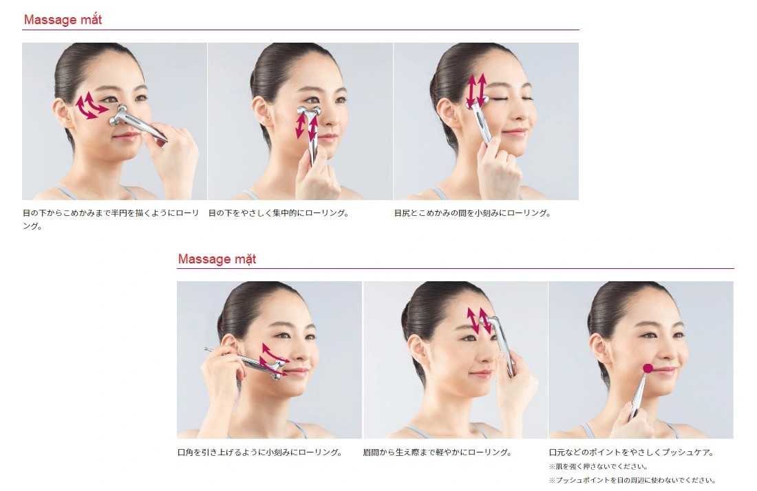 Cây lăn Massage cho mặt Refa S Carat Ray Nhật Bản Cây lăn Massage cho mặt Refa S Carat Ray Nhật Bản - Yêu Hàng Ngoại