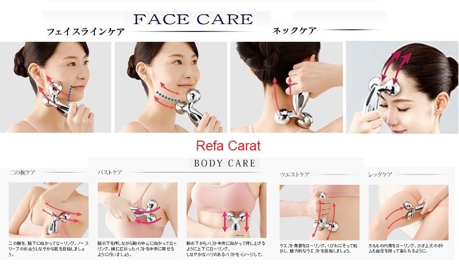 Cây lăn massage mặt và body Refa Carat Nhật Bản Cây lăn massage mặt và body Refa Carat Nhật Bản - Yêu Hàng Ngoại