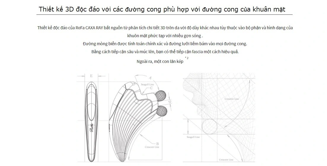 Cây lăn massage cho mặt Refa Caxa Ray Nhật Bản Cây lăn massage cho mặt Refa Caxa Ray Nhật Bản - Yêu Hàng Ngoại