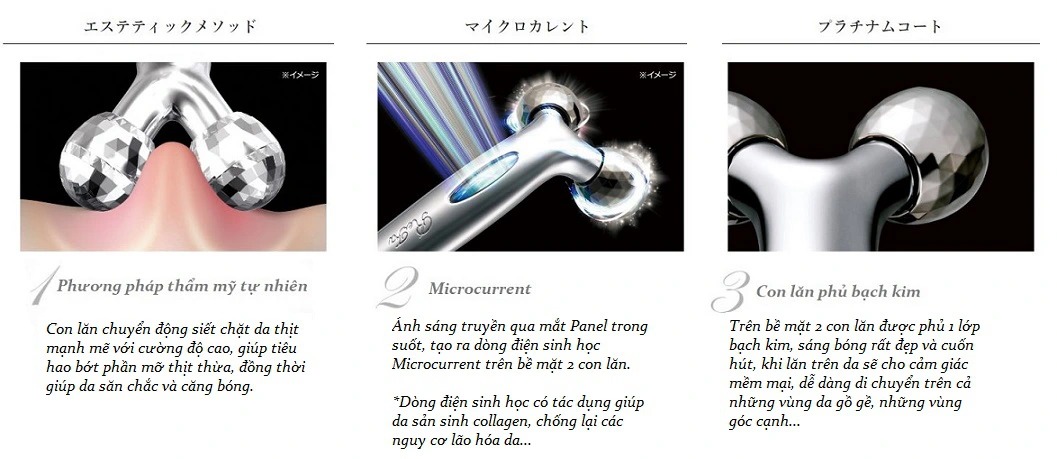 Cây lăn massage cho mặt Refa S Carat Nhật Bản Cây lăn massage cho mặt Refa S Carat Nhật Bản - Yêu Hàng Ngoại