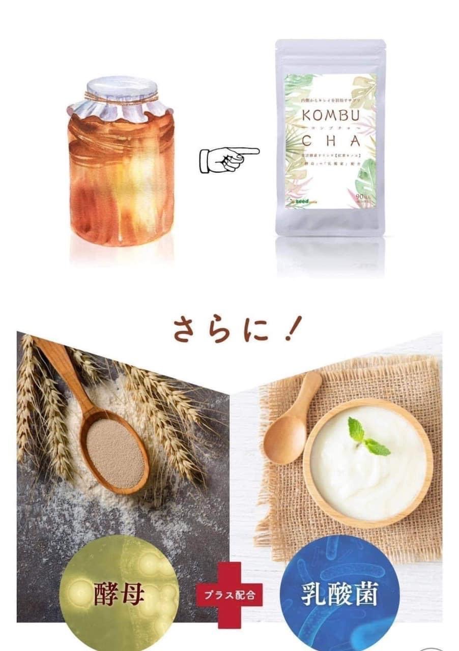 Viên uống giảm cân giảm mỡ Kombucha Seedcoms Nhật Bản Viên uống giảm cân giảm mỡ Kombucha Seedcoms Nhật Bản - Yêu Hàng Ngoại