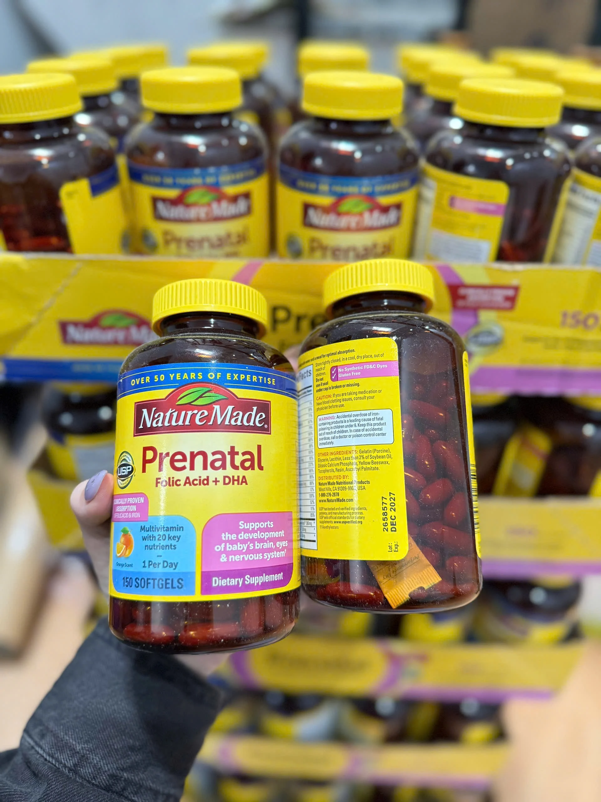 Viên Uống Bổ Bầu Nature Made Prenatal Multi + DHA 200mg – Hộp 150 Viên (Mỹ) Viên Uống Bổ Bầu Nature Made Prenatal Multi + DHA 200mg – Hộp 150 Viên (Mỹ) - Yêu Hàng Ngoại