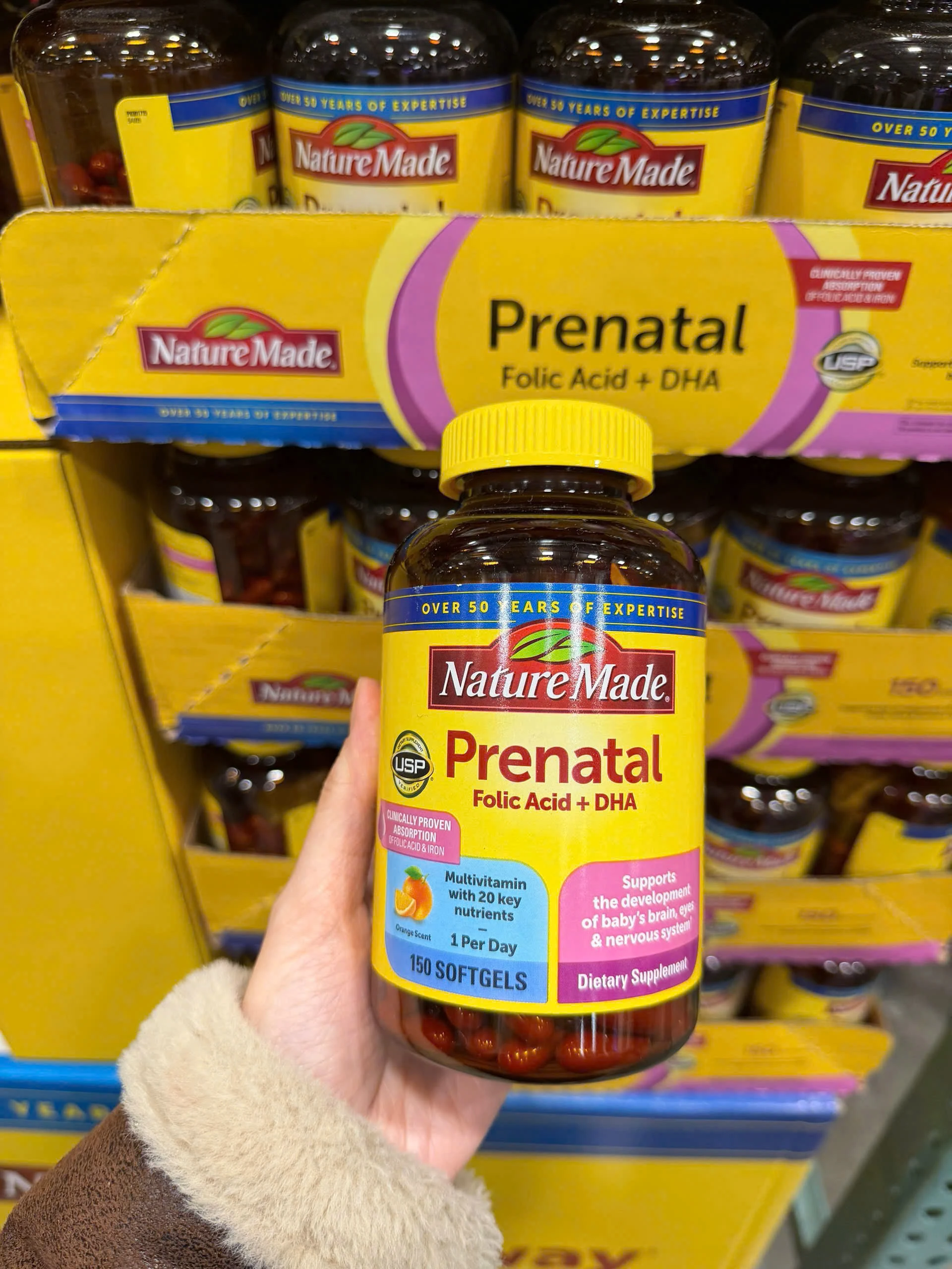 Viên Uống Bổ Bầu Nature Made Prenatal Multi + DHA 200mg – Hộp 150 Viên (Mỹ) Viên Uống Bổ Bầu Nature Made Prenatal Multi + DHA 200mg – Hộp 150 Viên (Mỹ) - Yêu Hàng Ngoại
