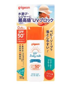 Kem chống nắng trẻ em PIGEON UV baby milk SPF50+ PA++++ Nhật Bản