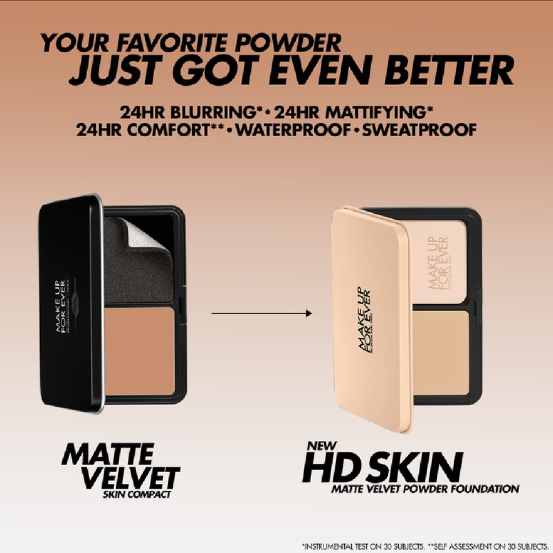 Phấn nén Make Up For Ever HD Skin Matte Velvet Powder Foundation Phấn nén Make Up For Ever HD Skin Matte Velvet Powder Foundation - Yêu Hàng Ngoại