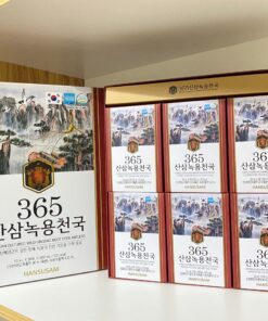 Nước Hồng Sâm Núi Nhung Hươu 365 Hansusam Korean Cultured Wild Ginseng Root Deer Antlers Hàn Quốc