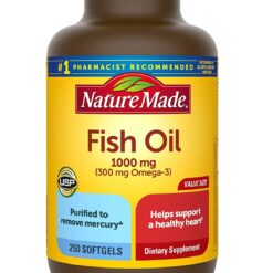 Viên uống dầu cá Nature Made Fish Oil 1000mg (300mg Omega 3)