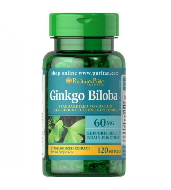 Viên uống bổ não Puritan's Pride Ginkgo Biloba 60mg Viên uống bổ não Puritan's Pride Ginkgo Biloba 60mg - Yêu Hàng Ngoại