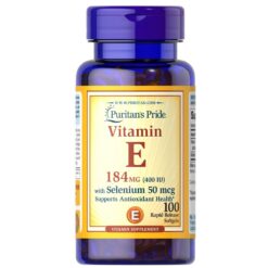 Viên uống Puritan's Pride Vitamin E 400IU with Selenium 50mcg