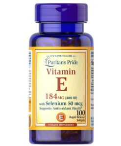 Viên uống Puritan's Pride Vitamin E 400IU with Selenium 50mcg