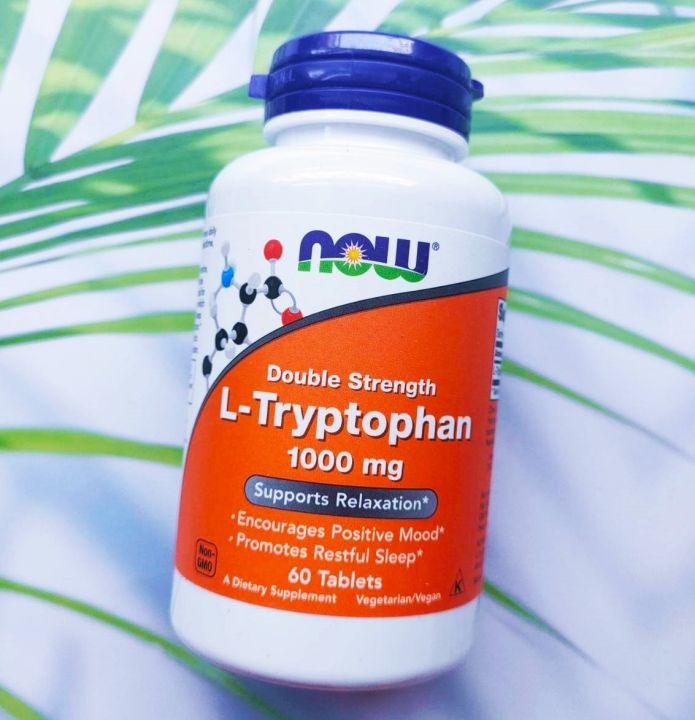 Viên uống cải thiện cảm xúc & giấc ngủ NOW Double Strength L-Tryptophan 1000mg Viên uống cải thiện cảm xúc & giấc ngủ NOW Double Strength L-Tryptophan 1000mg - Yêu Hàng Ngoại