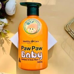 Sữa tắm gội cho bé Natural Paw Paw Baby Healthy Care Shampoo & Body Wash 500ml