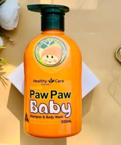 Sữa tắm gội cho bé Natural Paw Paw Baby Healthy Care Shampoo & Body Wash 500ml