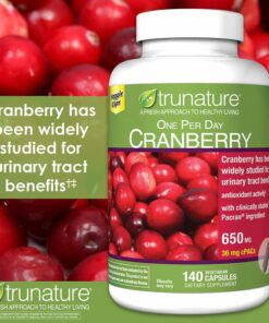 Viên Uống Hỗ Trợ Đường Tiết Niệu Trunature Cranberry 650mg