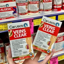 Viên Uống Hỗ Trợ Suy Giãn Tĩnh Mạch Caruso's Veins Clear Úc 60 Viên