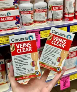 Viên Uống Hỗ Trợ Suy Giãn Tĩnh Mạch Caruso's Veins Clear Úc 60 Viên