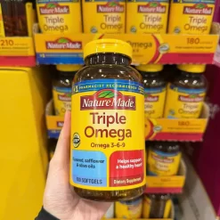Viên Uống Hỗ Trợ Tim Mạch Nature Made Triple Omega 3-6-9 Mỹ